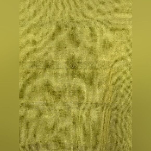 Halogen L Lime Sheer  LINEN Blend Washable Knit Lngslv Women's Sweater Pullover - Picture 8 of 10